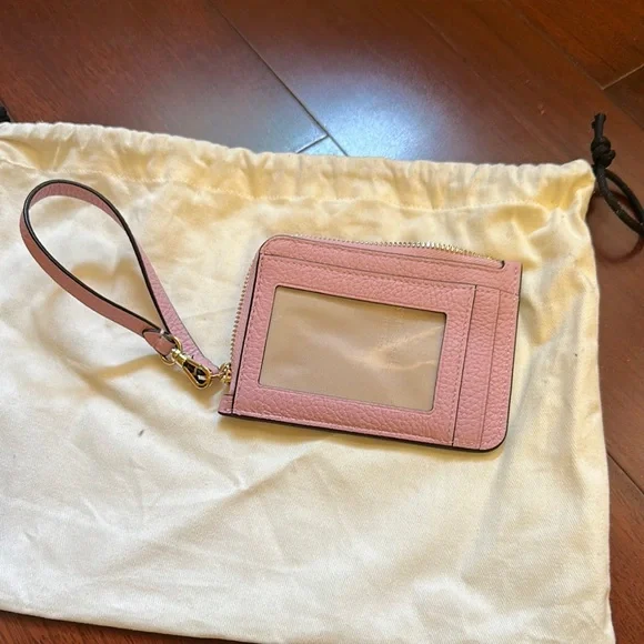 Kate Spade Pink Leather Wristlet - Picture 4 of 4